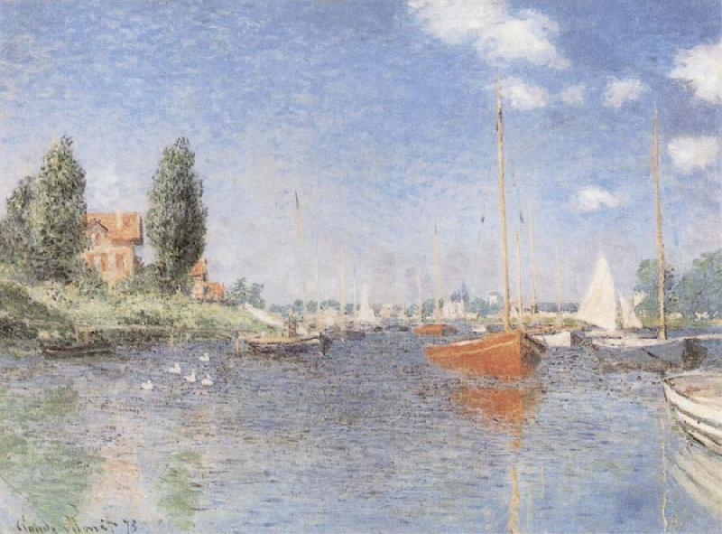 Claude Monet The Red Boats oil painting image